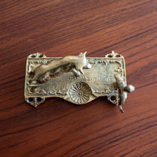 Load image into Gallery viewer, Brass Matador and Bull tray - 695
