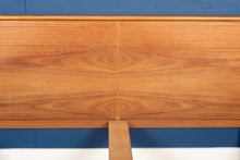 Load image into Gallery viewer, Vintage Teak Queen Platform Bed with Floating Nightstands
