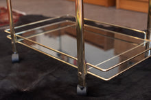 Load image into Gallery viewer, Vintage Brass Bar Cart
