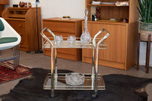 Load image into Gallery viewer, Vintage Brass Bar Cart

