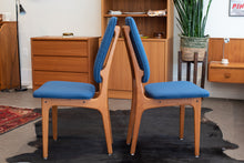 Load image into Gallery viewer, Vintage Teak and Upholstered High Back Dining Chairs by Erik Buch for O.D. Mobler A-S
