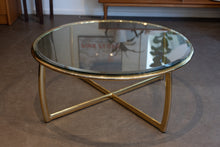 Load image into Gallery viewer, Vintage Round Hollywood Regency Style Coffee Table
