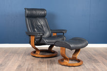 Load image into Gallery viewer, Pair of Ekornes Stresses Recliner and Ottoman

