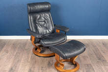 Load image into Gallery viewer, Pair of Ekornes Stresses Recliner and Ottoman
