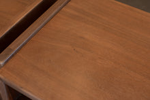 Load image into Gallery viewer, Jens Risom Design Walnut MCM Bedside Table Set
