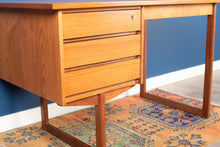 Load image into Gallery viewer, Vintage Teak Desk with Sled Legs
