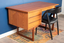 Load image into Gallery viewer, Vintage Teak Desk with Sled Legs
