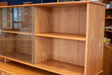 Load image into Gallery viewer, Vintage Teak Display Cabinet / Topper
