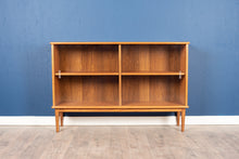 Load image into Gallery viewer, Vintage Teak Curio Cabinet Bookshelf with Glass Doors
