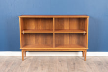 Load image into Gallery viewer, Vintage Teak Curio Cabinet Bookshelf with Glass Doors
