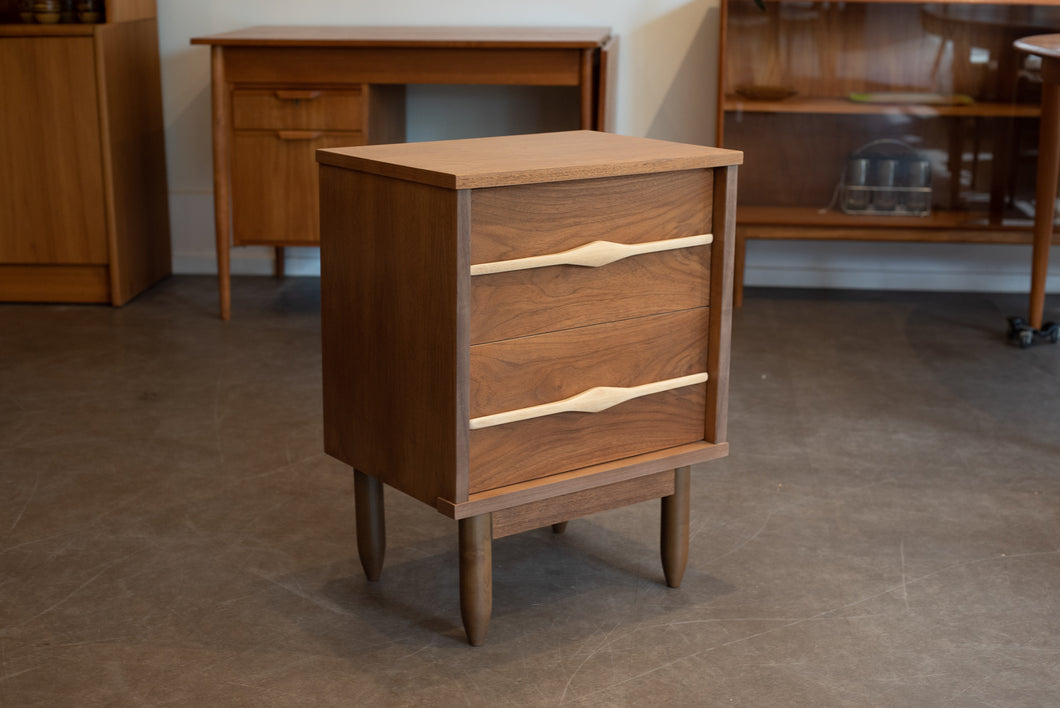 Vintage Walnut Bedside Table