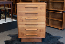 Load image into Gallery viewer, Vintage Teak Tallboy Dresser
