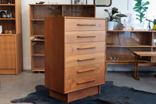 Load image into Gallery viewer, Vintage Teak Tallboy Dresser
