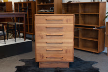 Load image into Gallery viewer, Vintage Teak Tallboy Dresser
