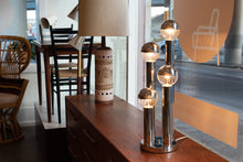Load image into Gallery viewer, Vintage Four Tiered Chrome Orb Lamp
