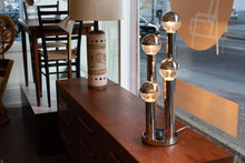 Load image into Gallery viewer, Vintage Four Tiered Chrome Orb Lamp
