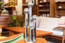 Load image into Gallery viewer, Vintage Four Tiered Chrome Orb Lamp
