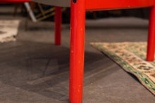 Load image into Gallery viewer, Vintage Red/Orange Safari Armchair with Beige Canvas
