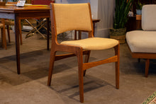 Load image into Gallery viewer, Reupholstered Vintage Teak Dining Chairs - Set of Four
