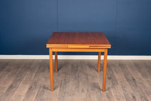 Load image into Gallery viewer, Vintage Teak Square Draw Leaf Dining Table
