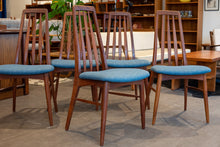 Load image into Gallery viewer, Vintage Teak Tall Back Danish Chairs in the Style of Eva - Set of Five

