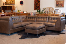 Load image into Gallery viewer, Vintage 1970&#39;s Vatne Møbler Modular Leather Sofa
