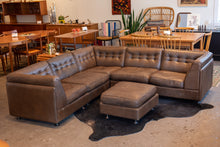 Load image into Gallery viewer, Vintage 1970&#39;s Vatne Møbler Modular Leather Sofa
