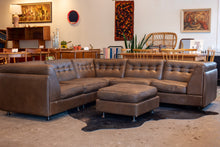 Load image into Gallery viewer, Vintage 1970&#39;s Vatne Møbler Modular Leather Sofa
