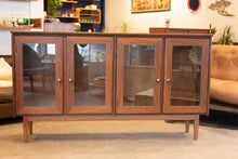Load image into Gallery viewer, Vintage Custom Made Solid Wood Bookcase/Display Case
