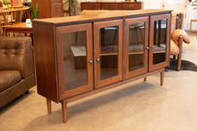 Load image into Gallery viewer, Vintage Custom Made Solid Wood Bookcase/Display Case
