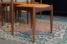 Load image into Gallery viewer, Refinished Vintage Teak Dining Chairs - Set of Six
