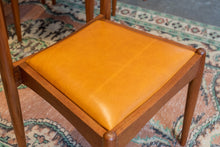 Load image into Gallery viewer, Refinished Vintage Teak Dining Chairs - Set of Six
