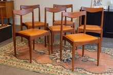 Load image into Gallery viewer, Refinished Vintage Teak Dining Chairs - Set of Six
