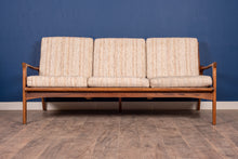 Load image into Gallery viewer, Vintage Teak Imperial Furniture Mid Century Three Seat Sofa
