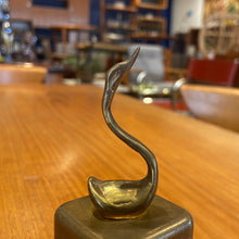 Load image into Gallery viewer, Vintage Brass Swan Music Box
