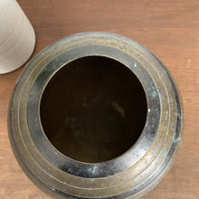 Load image into Gallery viewer, Vintage Round Solid Brass Vase
