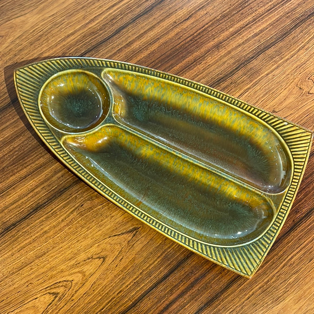 Vintage Sunburst Canada Ceramic Serving Tray