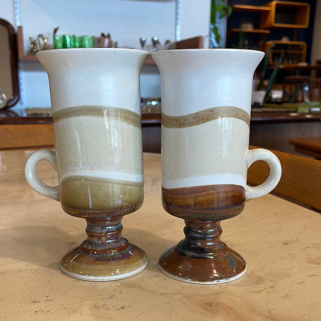 Tall Ceramic Mugs (Pair)