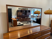 Load image into Gallery viewer, Vintage Vic-Art Walnut Nine Drawer Dresser with Mirror
