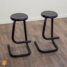 Load image into Gallery viewer, Paperclip Bar Stools in Purple (Pair)
