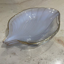 Load image into Gallery viewer, Vintage Gold Rimmed Clear and Frosted Serving Dishes
