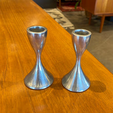 Load image into Gallery viewer, Silver Candlestick Holders - Set of Two
